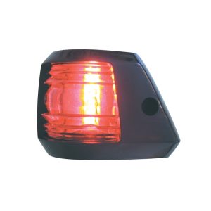 Luz Navegacion, FAROS 7, Babor, Roja, 112,5 °, con carcasa negra, Lalizas